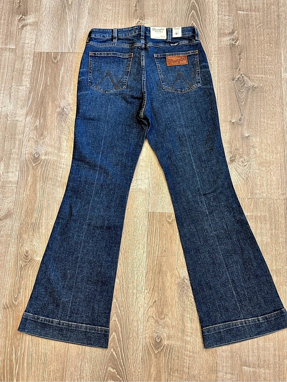 Wrangler Bailey High Rise Flare Jeans Blue Waist 30x32 New
